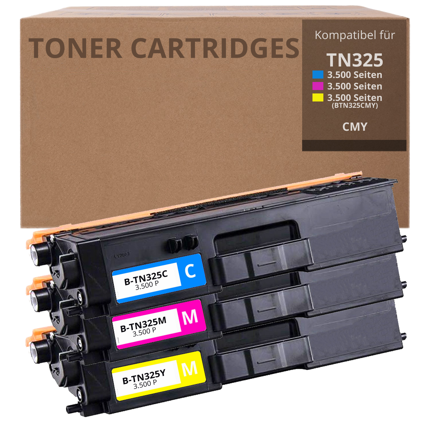 Alternativ zu Brother TN 325 Toner Set CMY 11.500 Seiten
