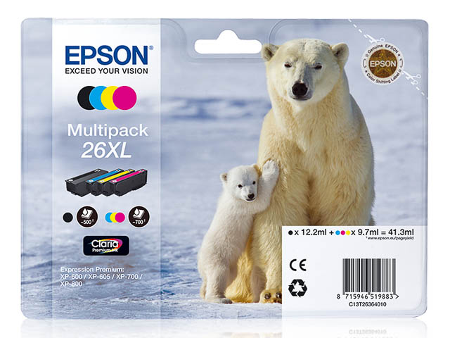 Original Epson 26XL Multipack C13T26364010