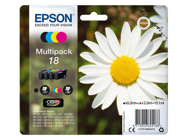 Original Epson 18 Multipack 4-farbig