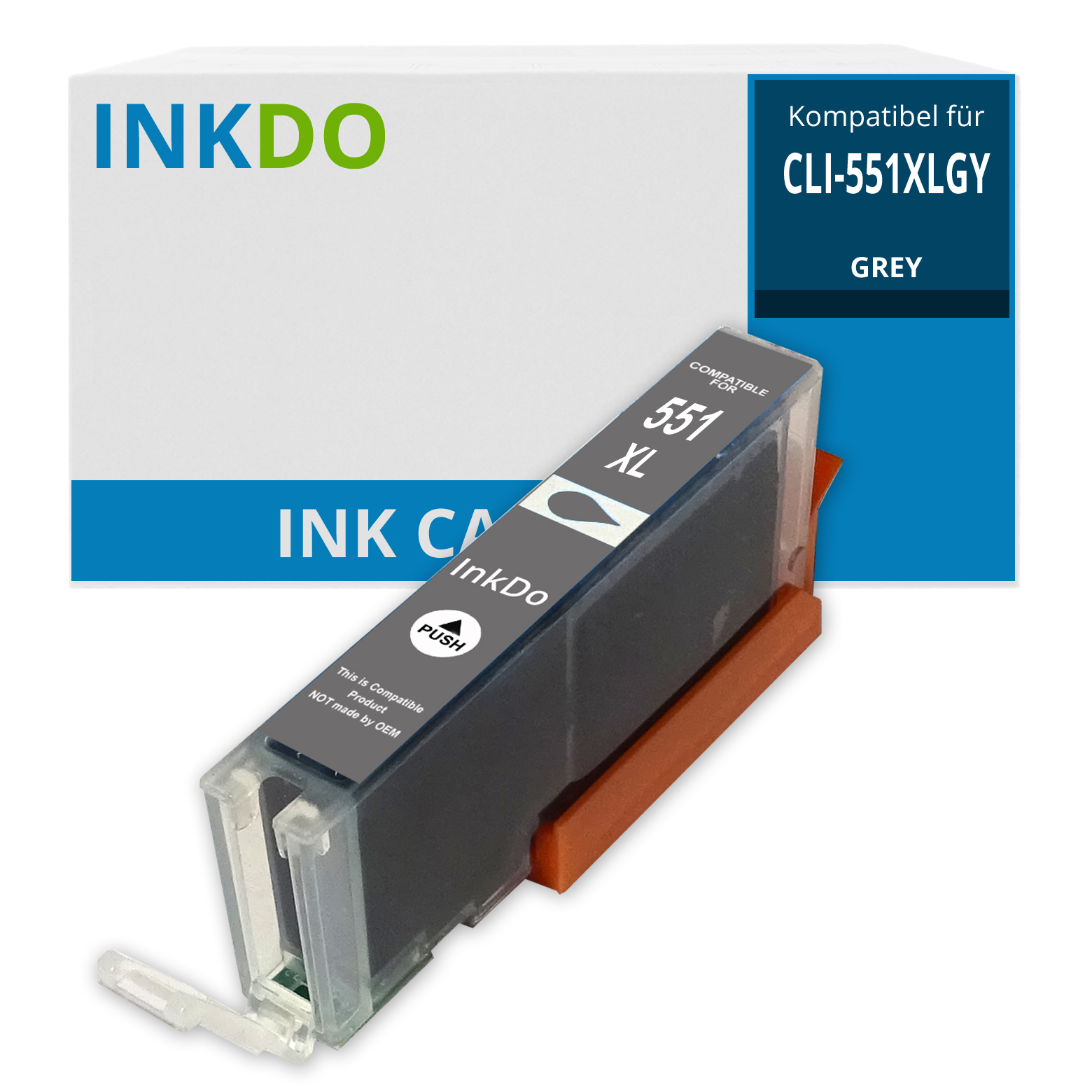 Alternativ zu Canon CLI 551 XL GY Patrone Grau 6447B001