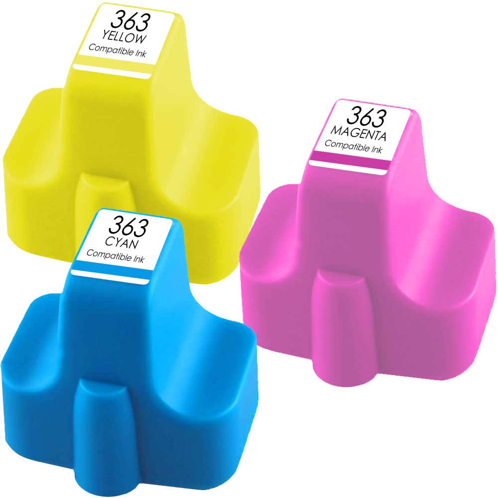 Alternativ zu HP 363 / CB333EE Farbpatronen Set CMY