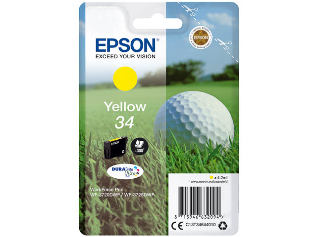 Original Epson 34 Tintenpatrone Gelb T3464