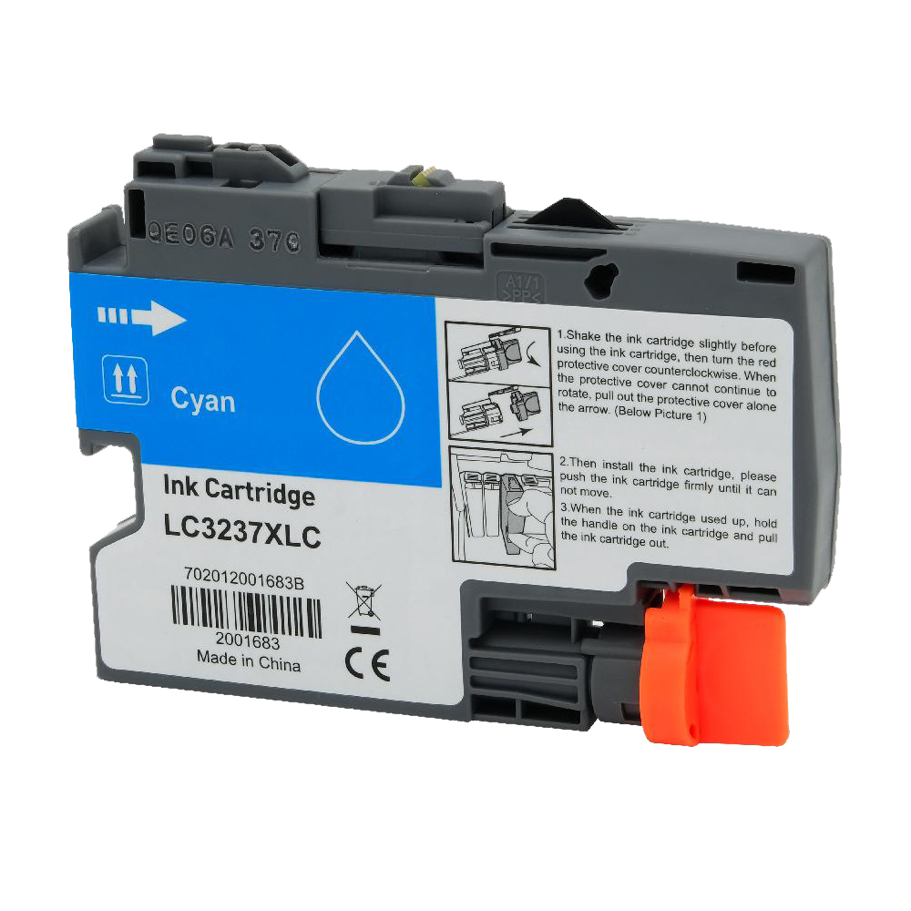 Alternativ zu Brother LC 3237 C Druckerpatrone Cyan