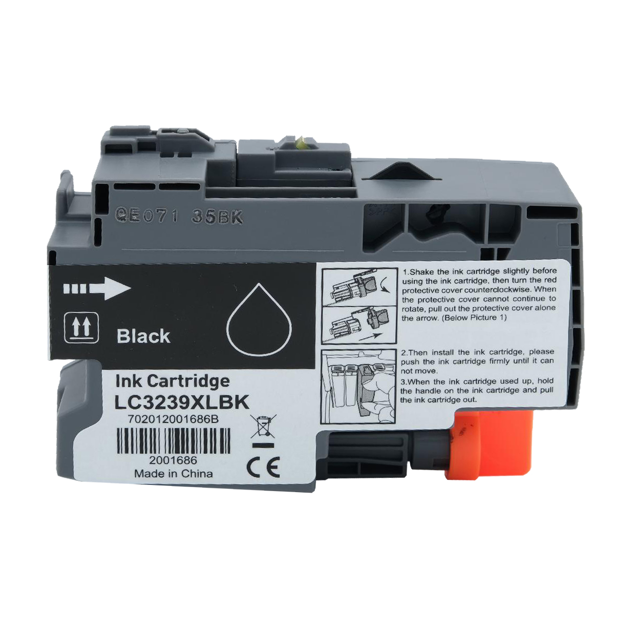 Alternativ zu Brother LC 3239 XL BK Patrone Schwarz