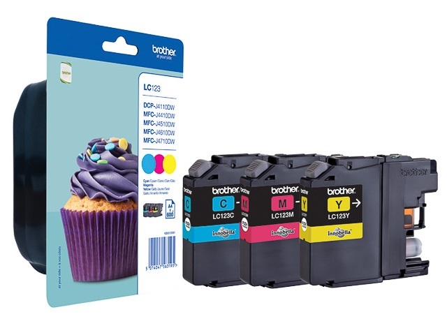 Original Brother LC-123 CMY Value Pack