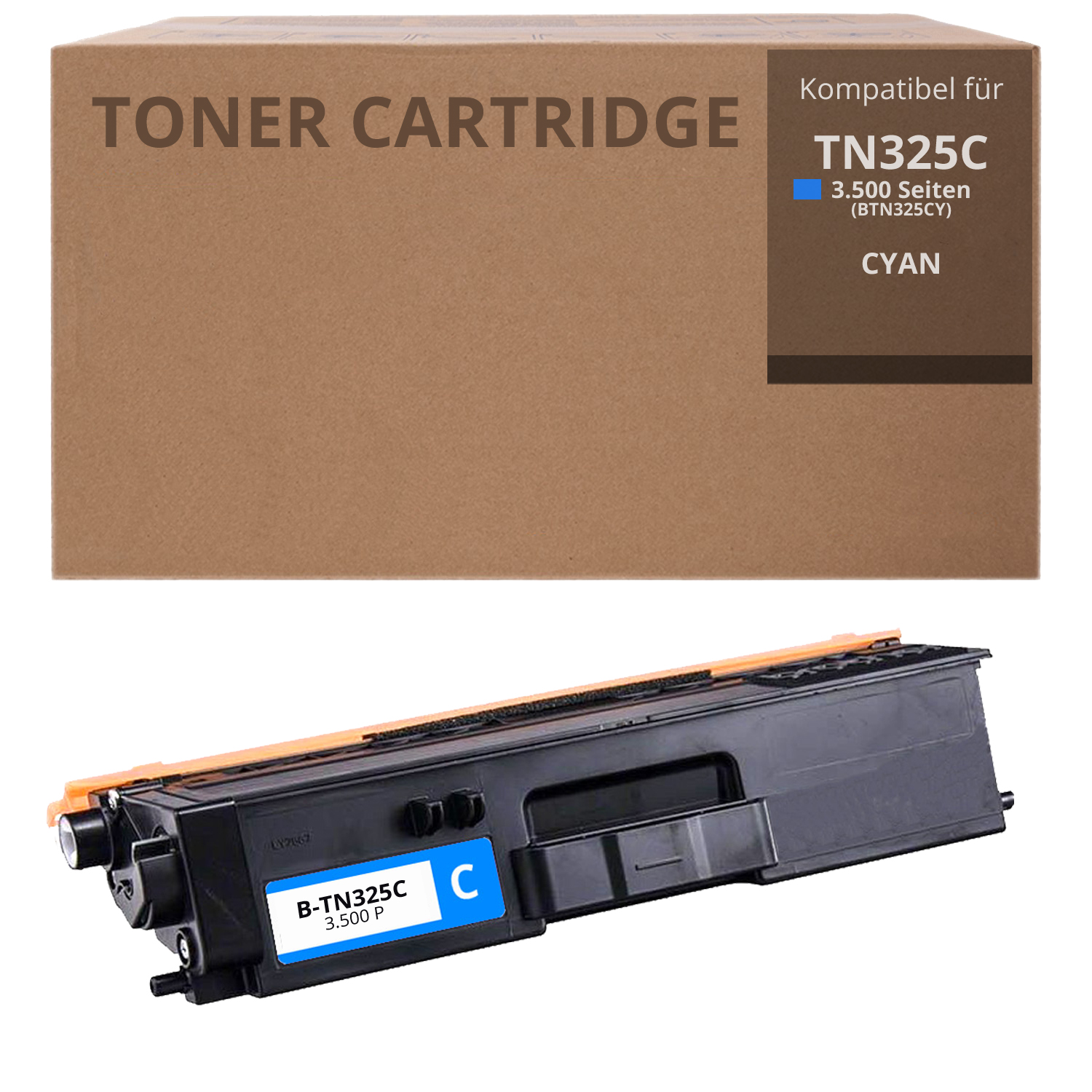 Alternativ zu Brother TN 325 C Toner Cyan 3.500 Seiten