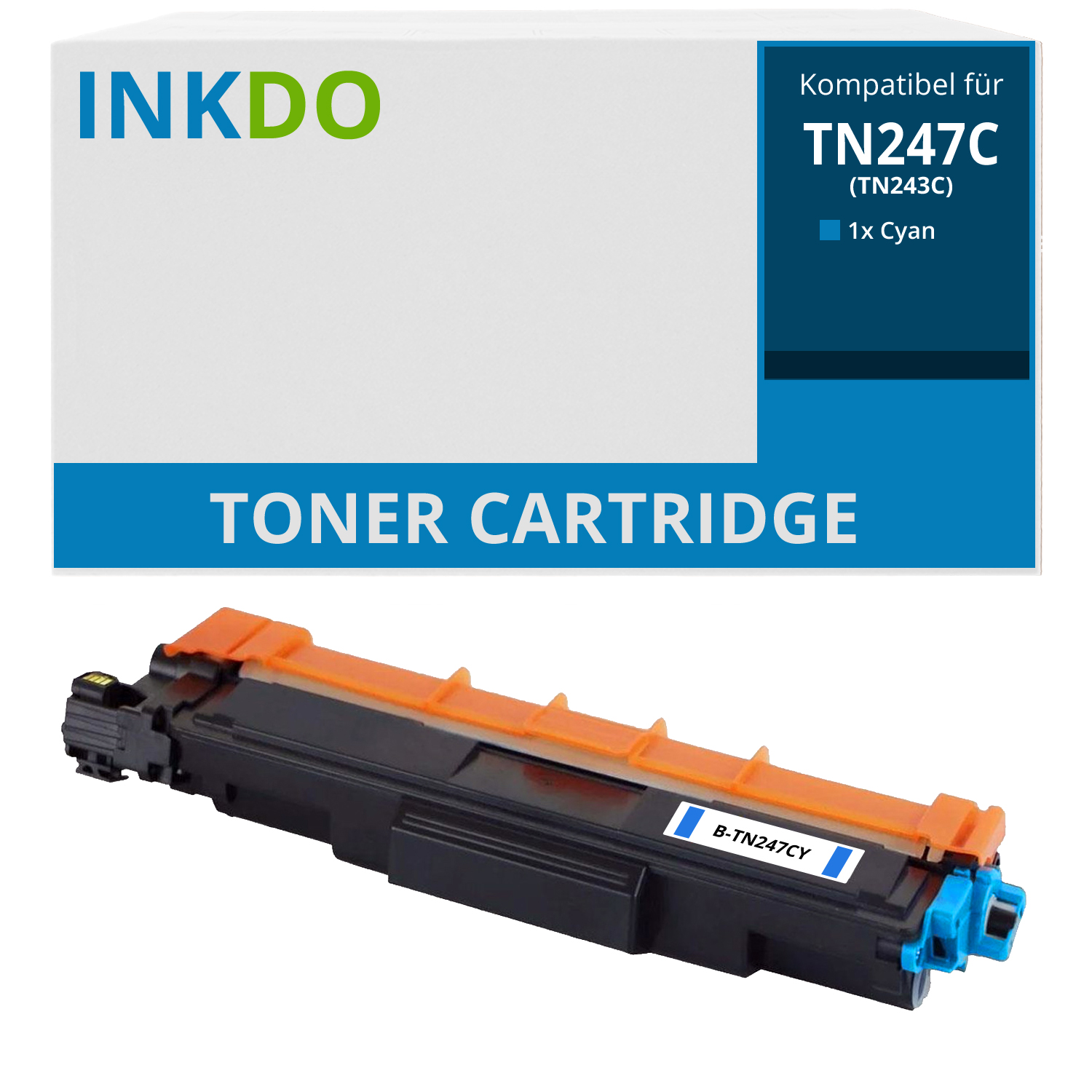 Alternativ zu Brother TN-247C Toner Cyan mit Chip