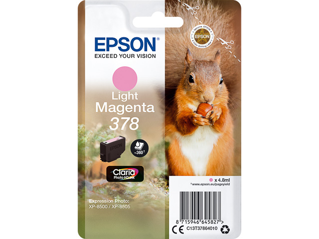 Original Epson 378 Druckerpatrone Light Magenta T3786
