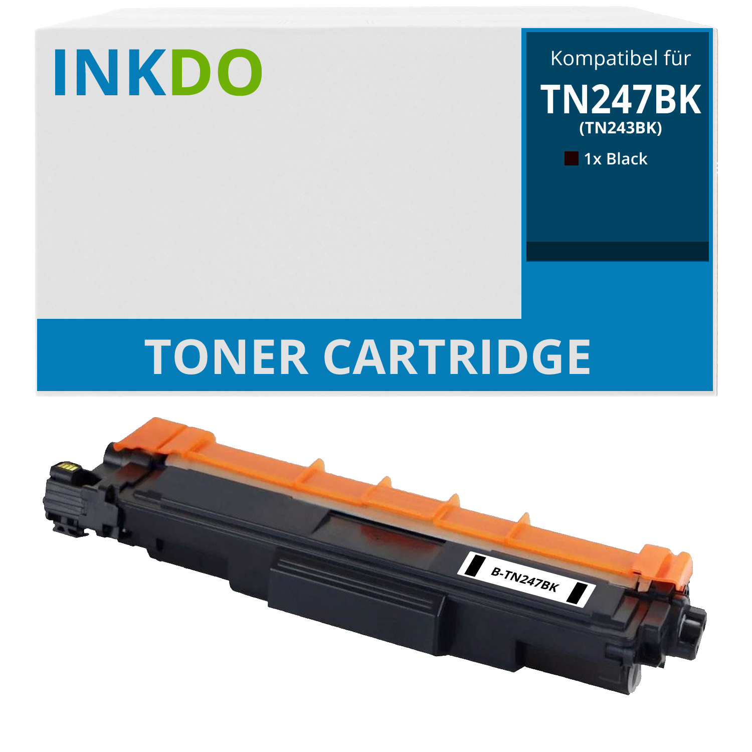 Alternativ zu Brother TN-247BK Toner Schwarz mit Chip