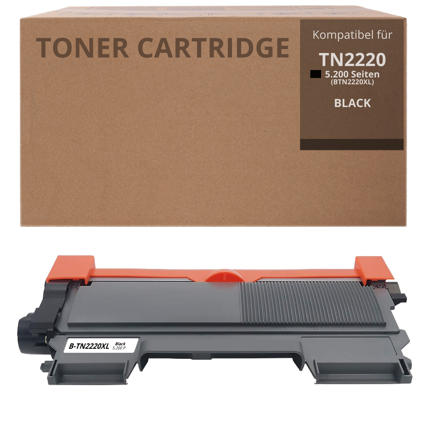 Alternativ zu Brother TN 2220 XL Toner Schwarz 5.200 Seiten